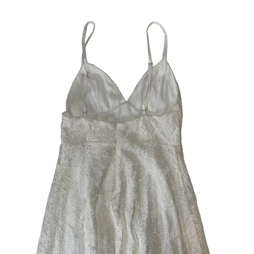 Fame and Partners Charlotte White Maxi Dress Size 2 - Picture 8 of 16